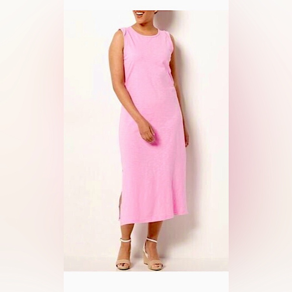Light Pink Pocket Tee Shirt Dress